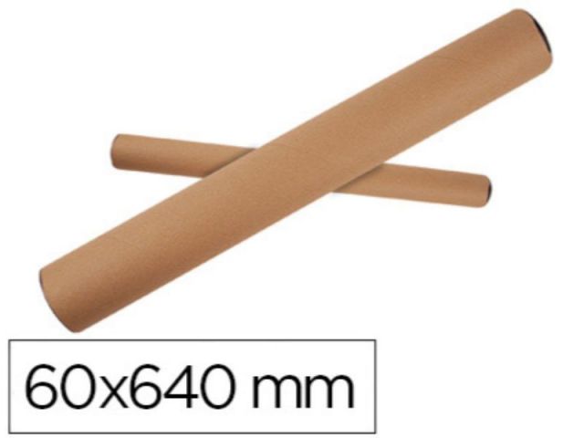 TUBO CARTON TAPA PLASTICO 64CMx6CM