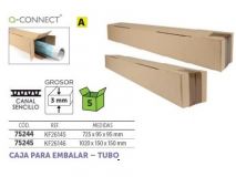 (PACK.5) CAJAS EMBALAJE CARTON TUBO 102x15x15cm 