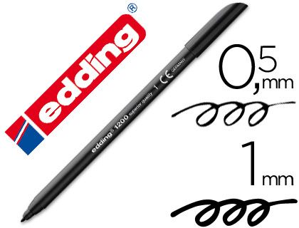 EDDING 1200-01 ROTULADOR PTA FINA 1200 NEGRO 