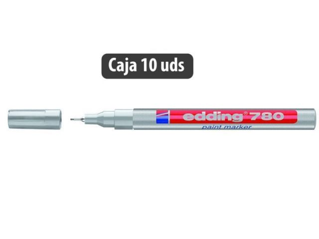 (CJ.10) EDDING 780-054 PERMANENTE 0.8 MM PLATA 