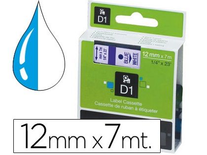 CINTA DYMO D1 12MMX7M AZUL /BL 45014