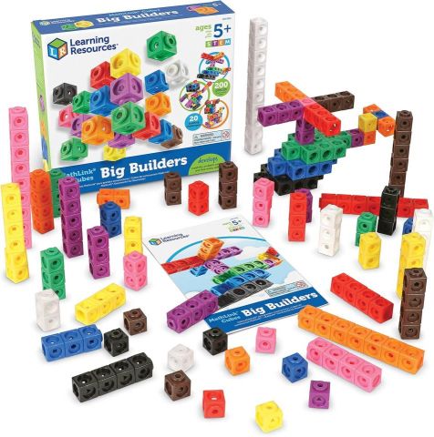 JUEGO MATHLINK CUBES BIG BUILDERS LER9291 (LEARNING RESOURCES)