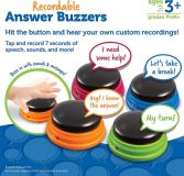 JUEGO DE 4 BOTONES DE RESPUESTA GRABABLES LER3769 (LEARNING RESOURCES)