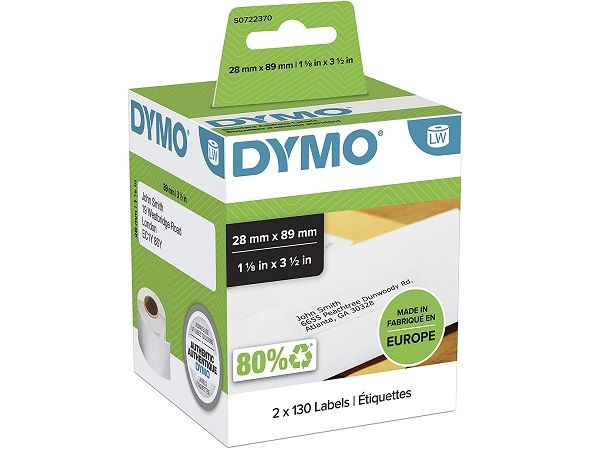 DYMO 1 ROLLO ETIQ LW 89X28 BLANCA  S0722370