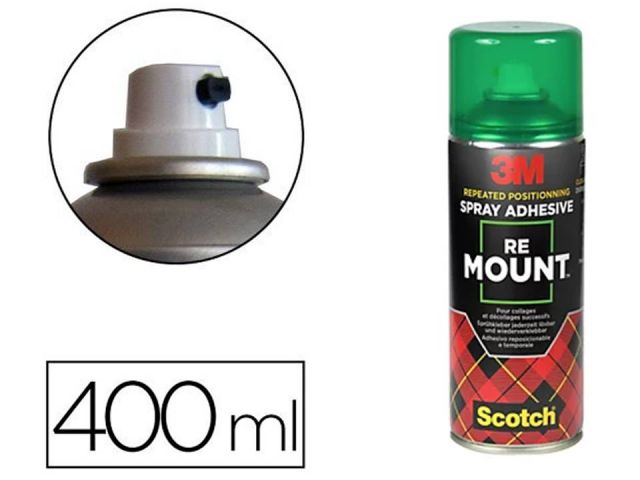 3M SPRAY ADHESIVO RESPOSICIONABLE RE MOUNT 400 ML