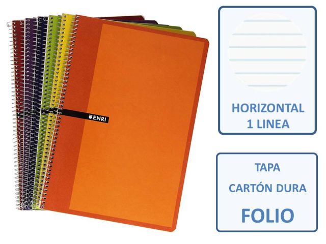 (PAQ.5) ENRI CUADERNO Fº 80H.TAPA DURA HORIZONTAL