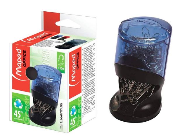 MAPED  PORTACLIPS IMANTADO TRANSP. + CLIPS