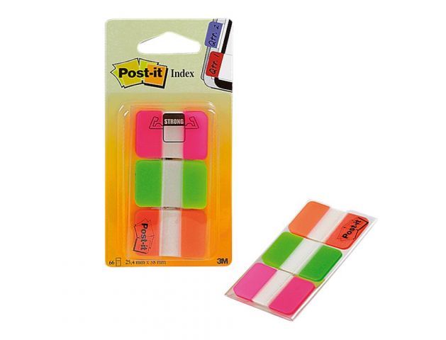 POST-IT INDEX RIGIDO MEDIANO ROS+VE+NA 686-PGO