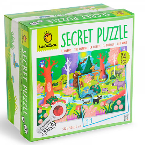PUZZLE SECRETO 24 PIEZAS EL BOSQUE LU21900 (LUDATTICA)