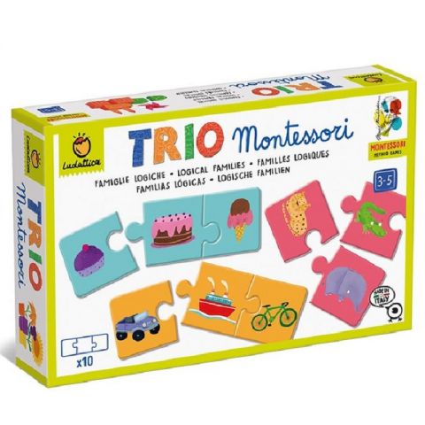 JUEGO TRIO MONTESSORI FAMILIAS LÓGICAS LU22549 (LUDATTICA)