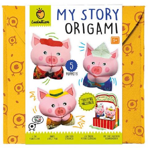 JUEGO MY STORY ORIGAMI LOS 3 CERDITOS LU23409 (LUDATTICA)