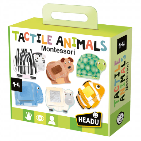 JUEGO TACTILE ANIMALS MONTESSORI IT20188 (HEADU)