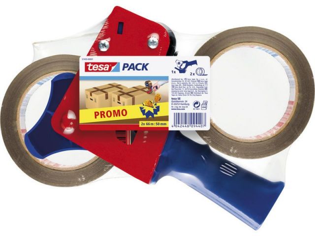 TESA PROMOPACK 2 CINTAS 66X50+DISPENSADOR 57455