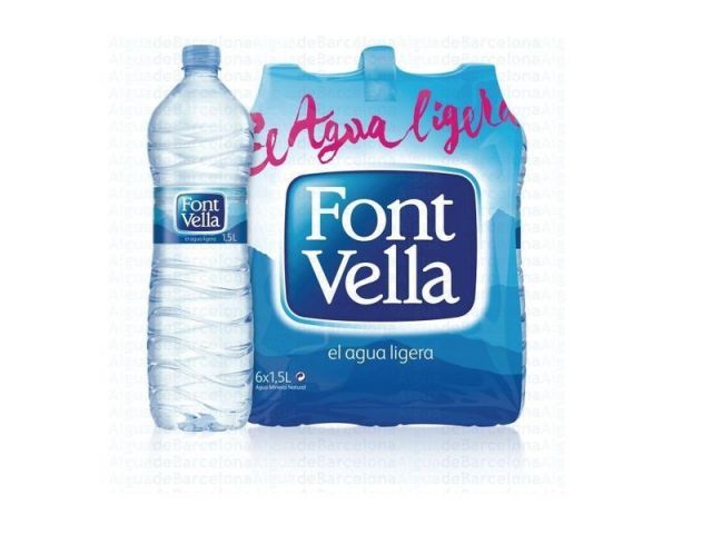 AGUA  PACK 6 FONT VELLA  1.5L. . 19369