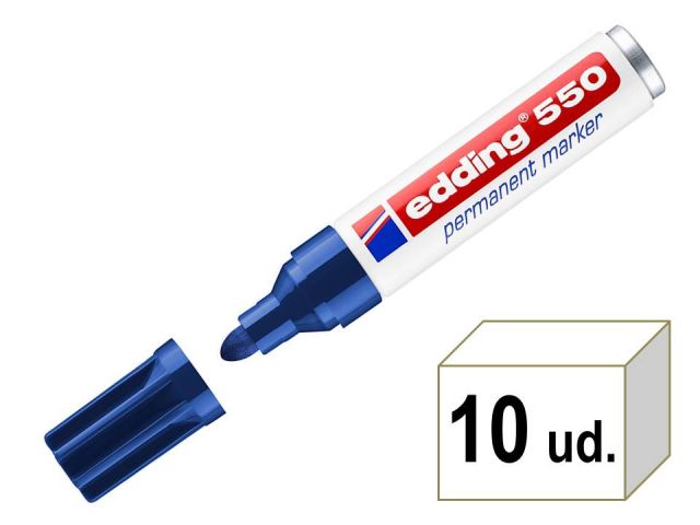 (CJ.10) EDDING 550-03 MARCADOR PTA RED 3-4MM AZUL