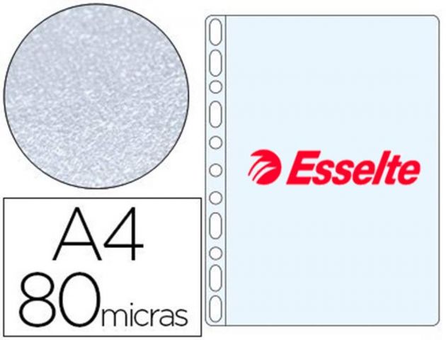 ESSELTE P.100 FUNDAS MULTITALADRO PP A4 80MC 46099