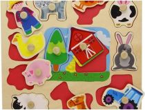  PUZZLE 12 PIEZAS SILUETA GRANJA 53025 (GOULA)