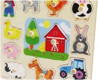  PUZZLE 12 PIEZAS SILUETA GRANJA 53025 (GOULA)