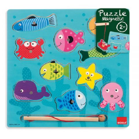  PUZZLE 10 PIEZAS PESCA MAGNÉTICO 53131 (GOULA)