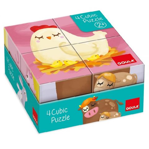 JUEGO 4 CUBOS GRANJA 53467 (GOULA)