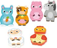 PUZZLE MAGNÉTICO 12 PIEZAS ANIMALES DE GRANJA 455245 (GOULA)
