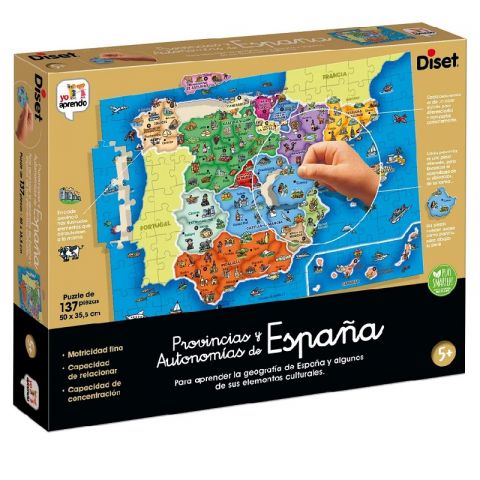JUEGO YO APRENDO PROVINCIAS DE ESPAÑA 68942 (DISET)