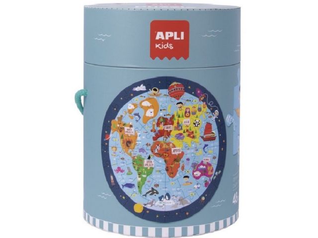 PUZLE CIRCULAR MAPAMUNDI 18201 (APLI KIDS) 