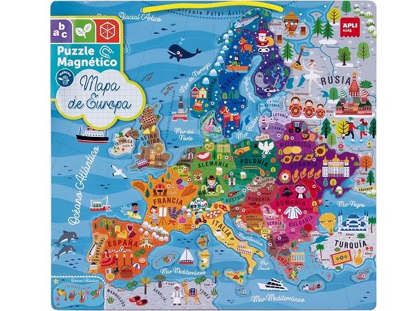 APLI KIDS PUZZLE MAGNETICO EUROPA 45 PIEZAS 19246  PROMOC.