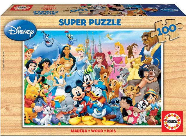 PUZZLE 100 PIEZAS EL MARAVILLOSO MUNDO DE DISNEY 12002 (EDUCA)