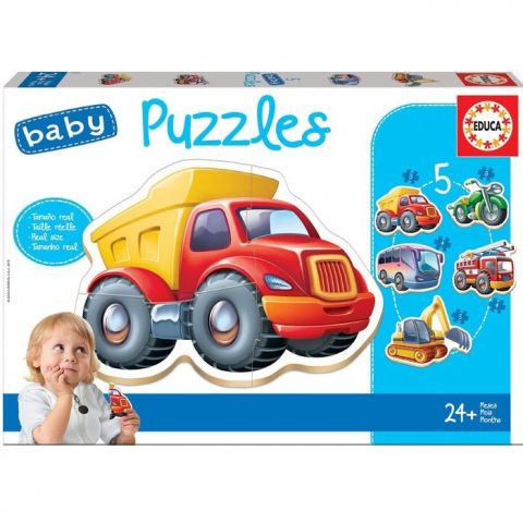 PUZZLE PROGRESIVO BABY VEHICULOS 14866 (EDUCA)
