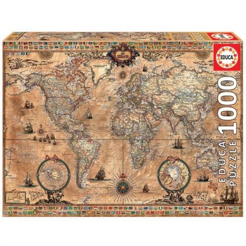 PUZZLE 1000 PIEZAS MAPAMUNDI 15159 (EDUCA)