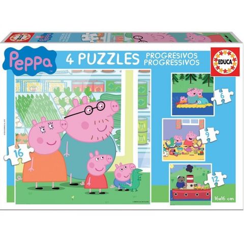 PUZZLE PROGRESIVOS PEPPA PIG 15918 (EDUCA)