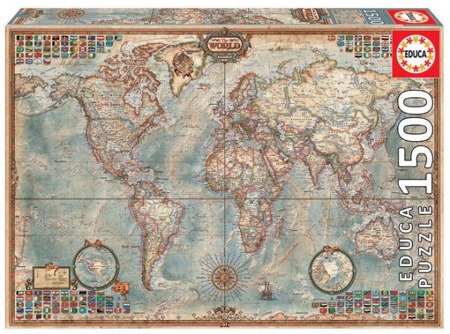 PUZZLE 1500 PZ. EL MUNDO, MAPA POLIT- 16005 (EDUCA