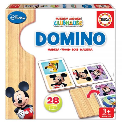  JUEGO DOMINÓ MADERA MICKEY + MINNIE 16037 (EDUCA)