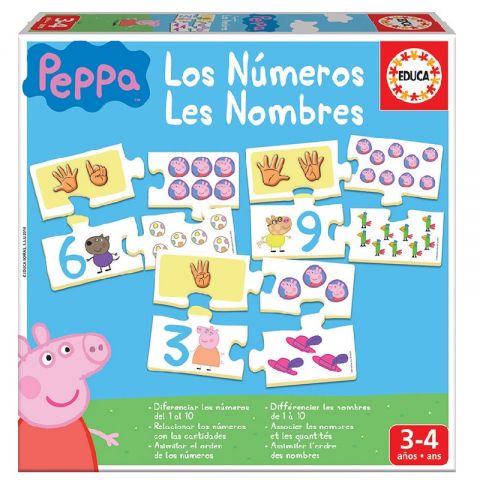 JUEGO APRENDO LOS NÚMEROS PEPPA PIG 16224 (EDUCA)
