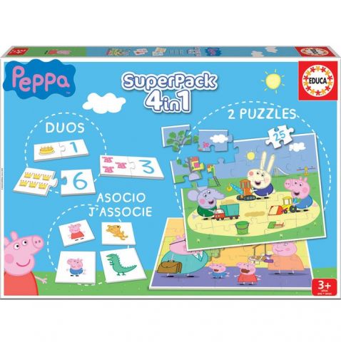 JUEGO SUPERPACK PEPPA PIG 16229 (EDUCA)