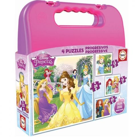 MALETA PUZZLE PROGRESIVOS PRINCESAS DISNEY 16508 (EDUCA)