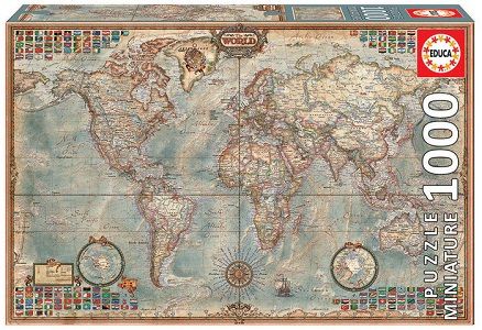 PUZZLE 1000 MAPA POLITICO MINIATURA  - 16764 (EDUC