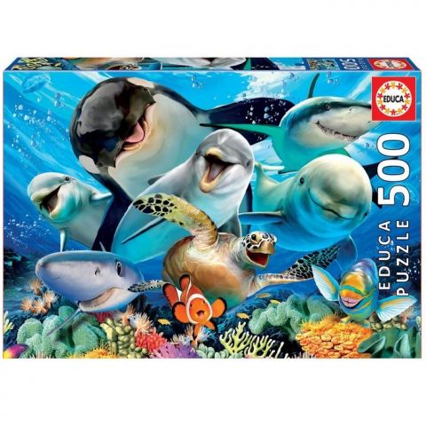 PUZZLE 500 PIEZAS SELFIE BAJO EL AGUA 17647 (EDUCA)