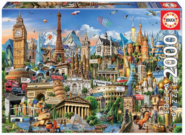 PUZZLE 2000 PZ. SIMBOLOS DE EUROPA  - 17697 (EDUCA