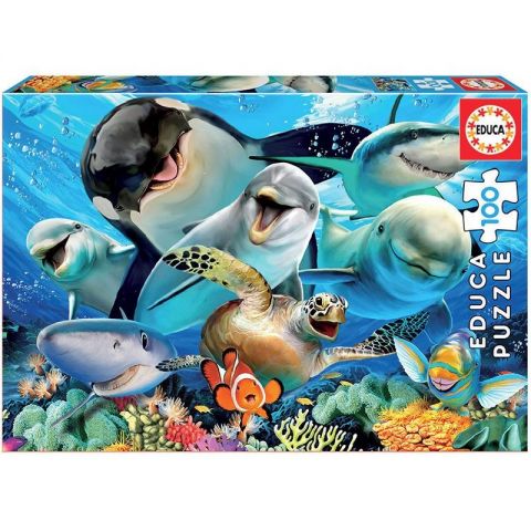 PUZZLE 100 PIEZAS SELFIE BAJO EL MAR 18062 (EDUCA)