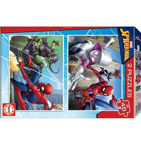 2 PUZZLES 48 PIEZAS SPIDER-MAN 18099 (EDUCA)