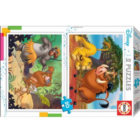2 PUZZLES 20 PIEZAS LIBRO DE LA SELVA 18103 (EDUCA)