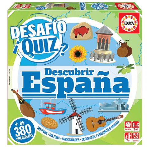 JUEGO DESAFIO QUIZ DESCUBRIR ESPAÑA 18217 (EDUCA)