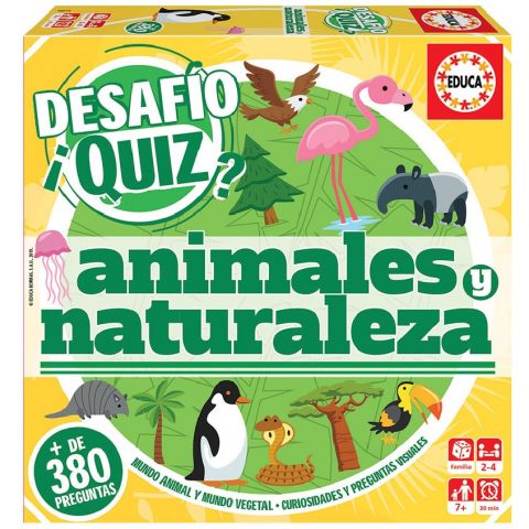 JUEGO DESAFIO QUIZ ANIMALES Y NATURALEZA 18219 (EDUCA)