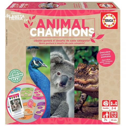 JUEGO PLANETA TIERRA: ANIMALES CAMPEONES 18708 (EDUCA)
