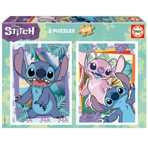 2 PUZZLES 500 PIEZAS STITCH 19732 (EDUCA)