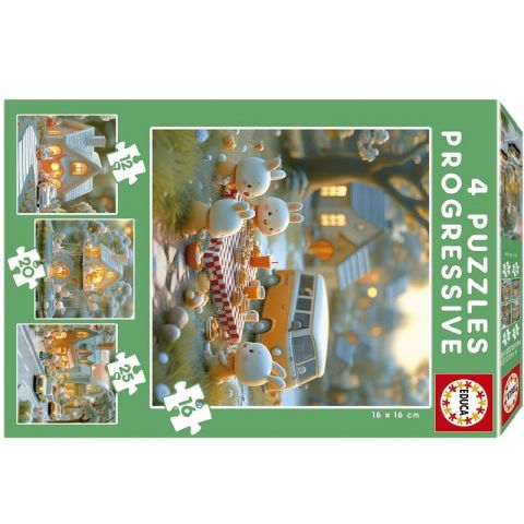 PUZZLE PROGRESIVOS CIUDAD DE CONEJITOS 20217 (EDUCA)