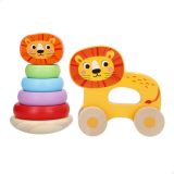 JUEGO SET ARRASTRE MADERA + TORRE APILABLE SURTIDO 33068 (WOOMAX)
