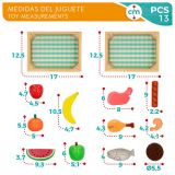 JUEGO SET 2 CAJAS MADERA COMIDAS 46471 (WOOMAX)